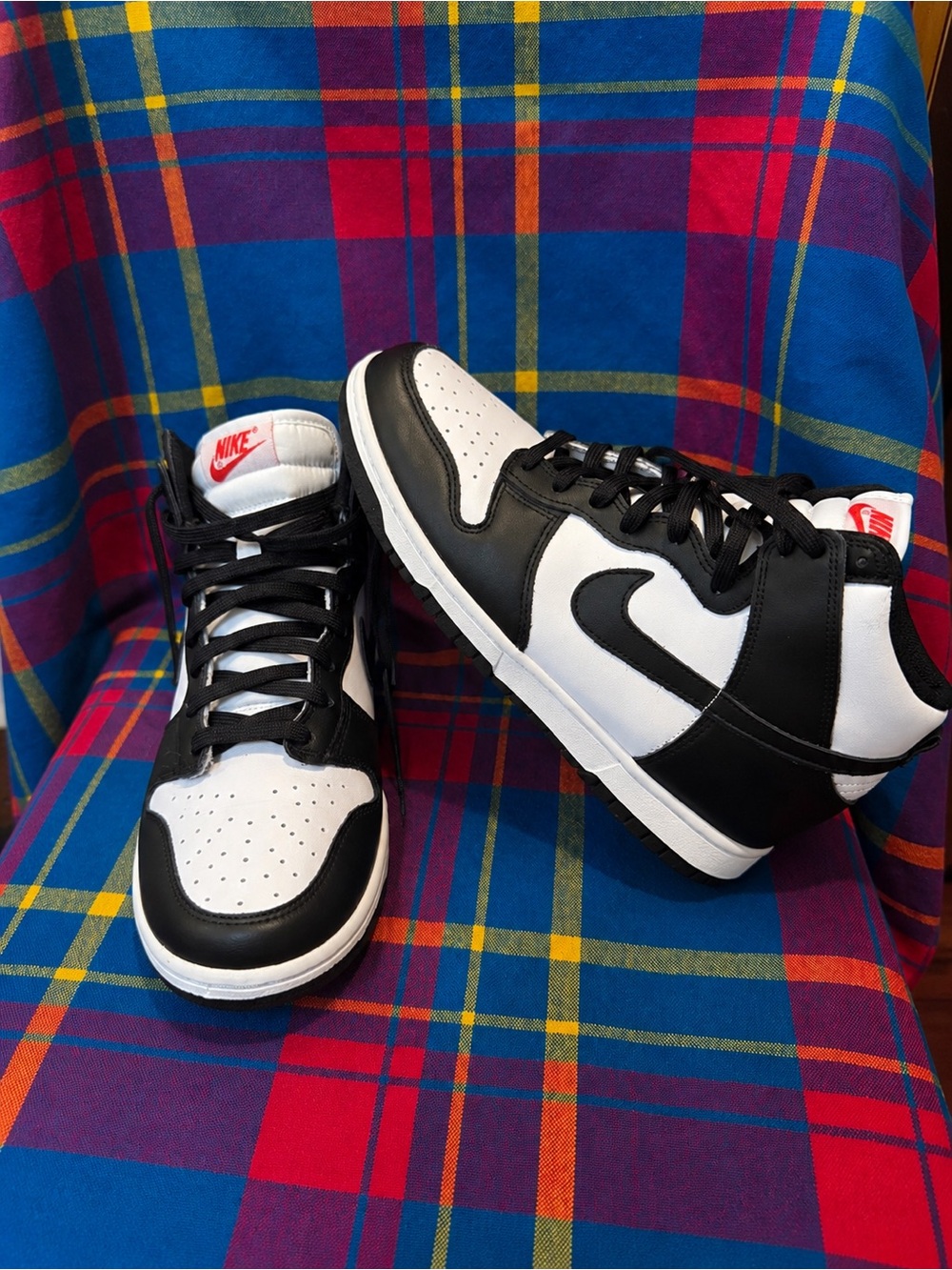 Dunk High Black White Size W10